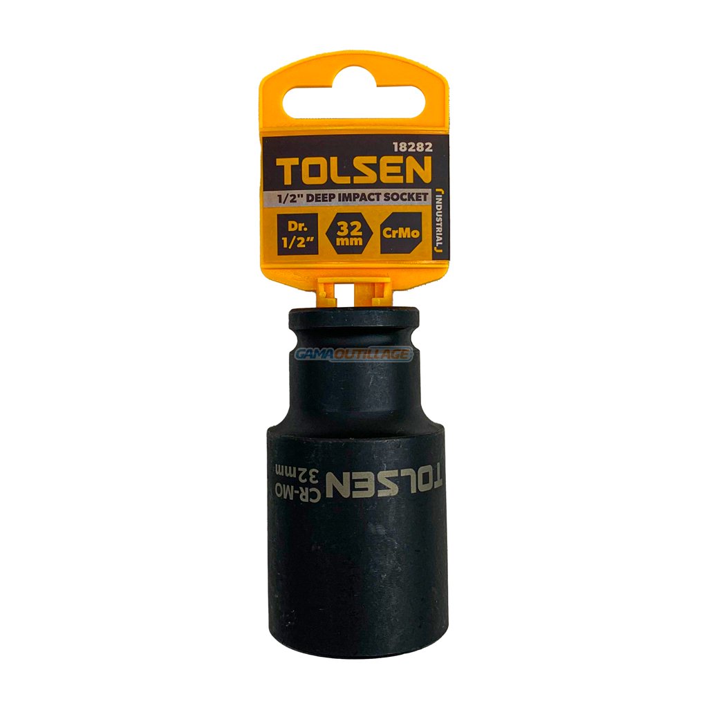Douille A Choc Longue 6PT 1/2" TOLSEN - 22mm