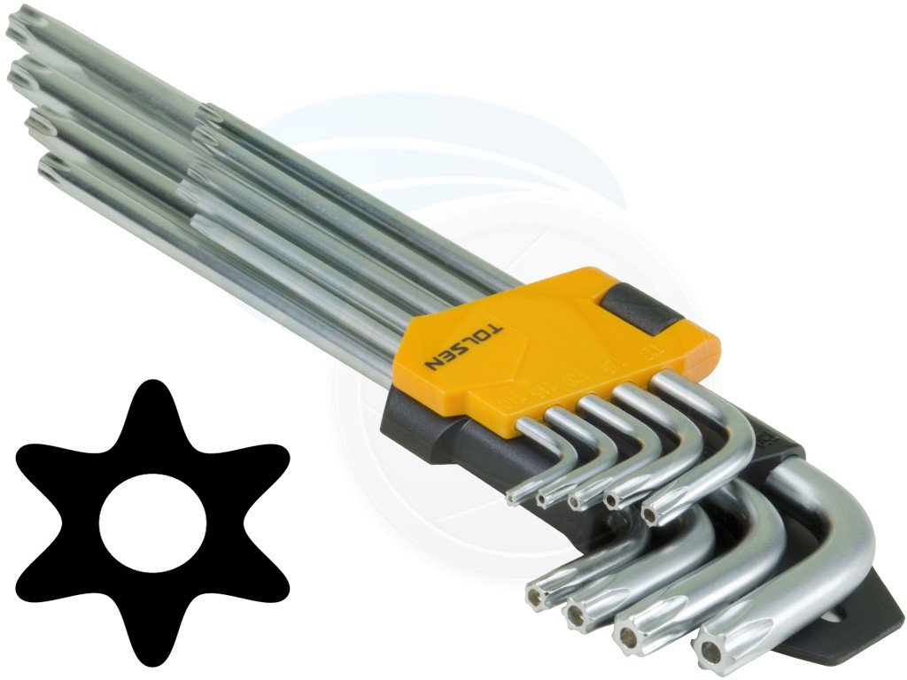 Jeux De Clé Torx gm - Dent Souris - Argent - Tolsen