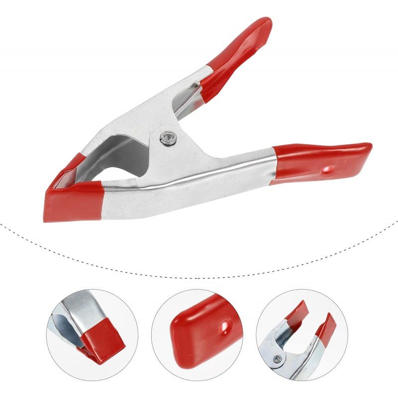 10Pcs Mini Pince De Fixation a ressort Type-A - 4"