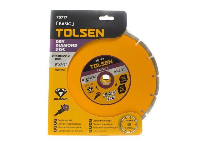 Disque a couper diamond 230mm TOLSEN
