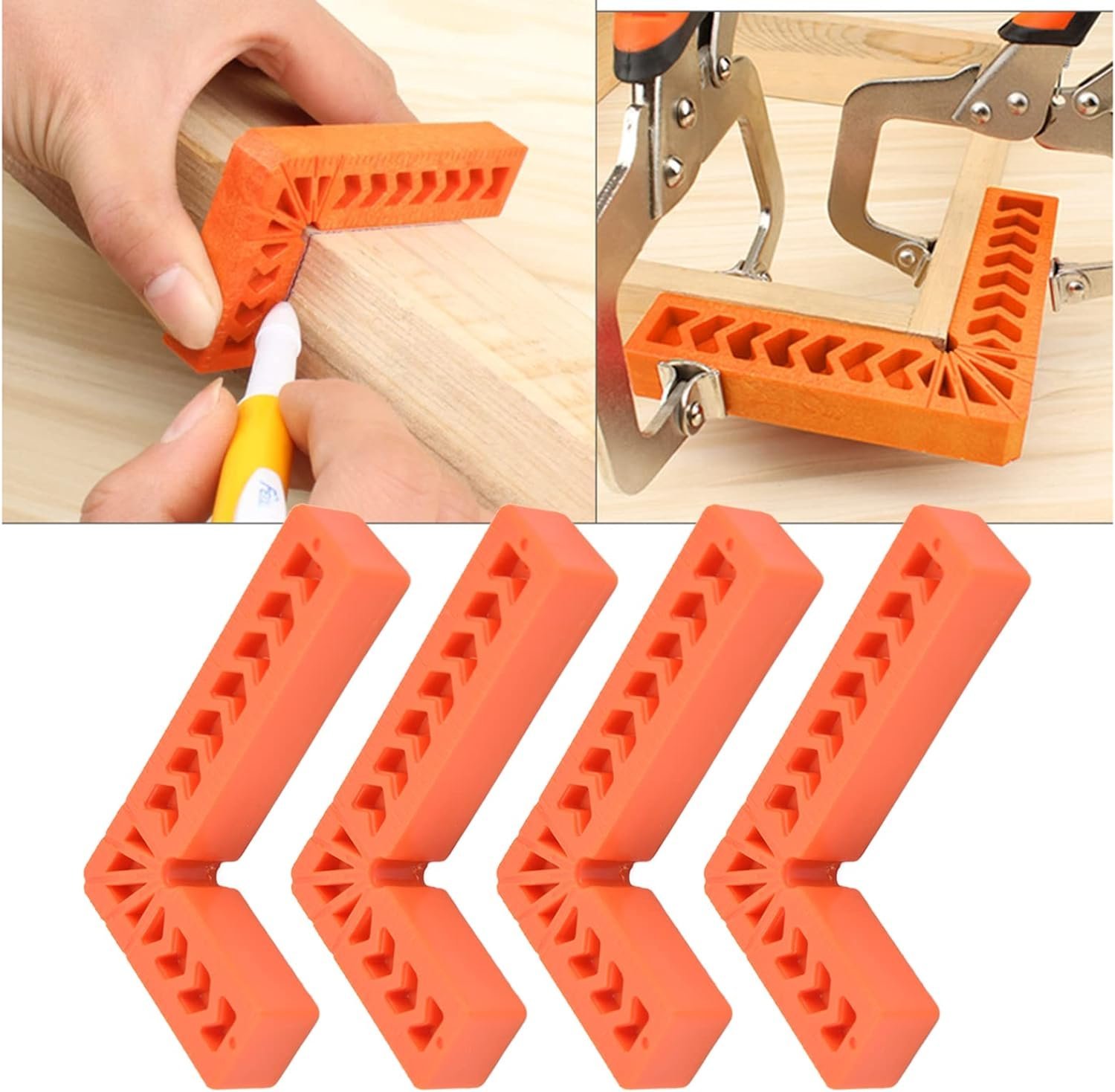 4 pièces Équerre Et Carrés De Positionnement Pour Le Travail Du Bois 3" 80x50mm