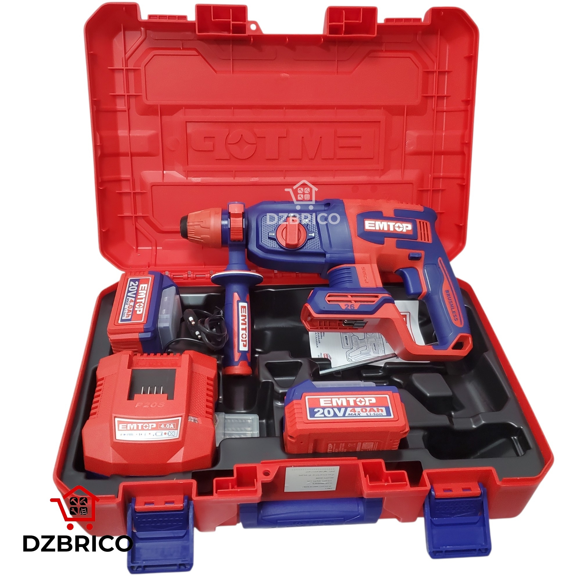 Marteau Perforateur 20v 4.0Ah 26MM  ELRH262085 EMTOP