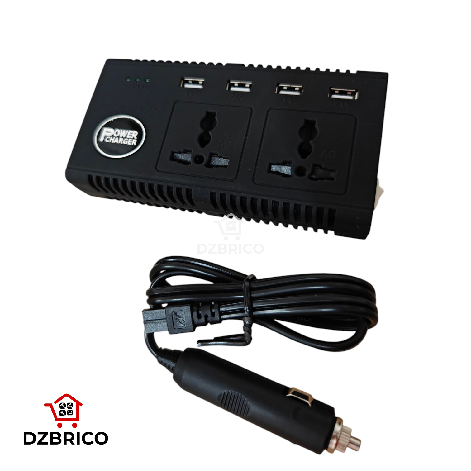 Smart Convertisseur Auto DC 12v en AC 220V 2 prises 200w et 4 USB 5V 6.8Ah MAC TECH