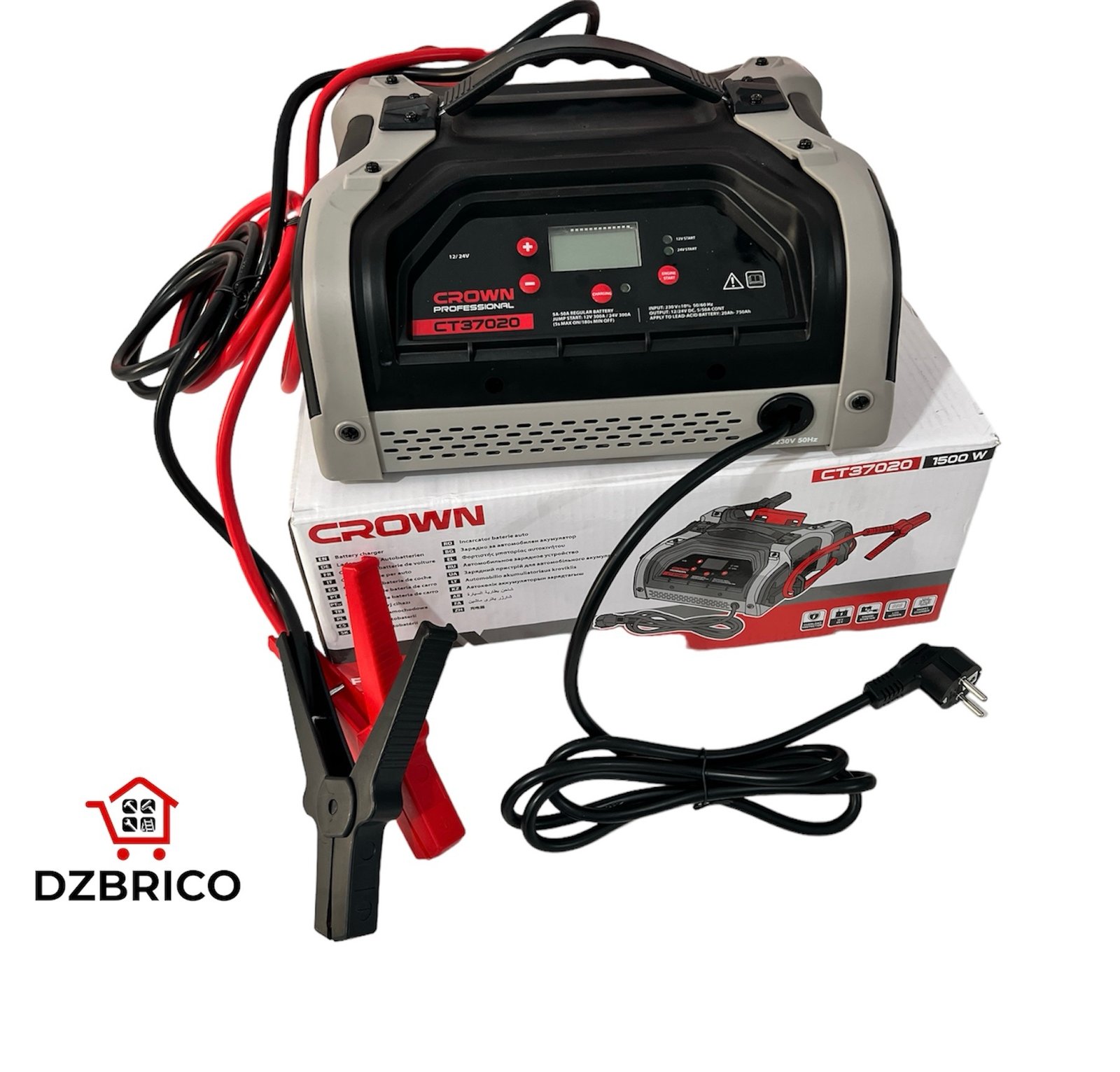 Chargeur Batterie Démarreur 12-24V 30A CROWN