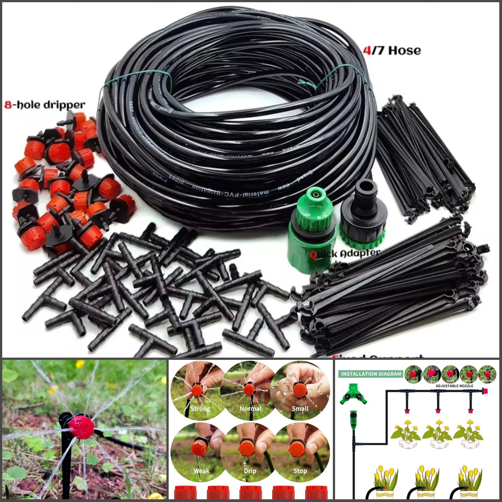 Kit système d'arrosage goute à goute 10 mètre SFT