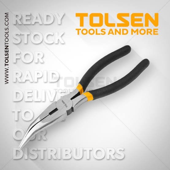 Pince A Bec Coudée 6" 160mm TOLSEN