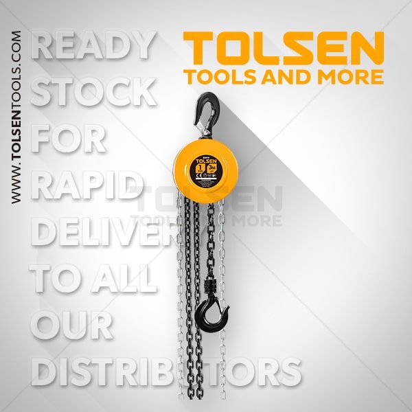 Palan a chaine 1ton 3m TOLSEN