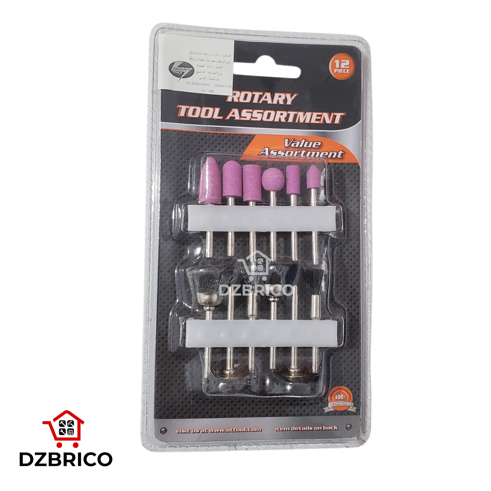 Kit de 12 fraises pour polissage et mini-tour SFT