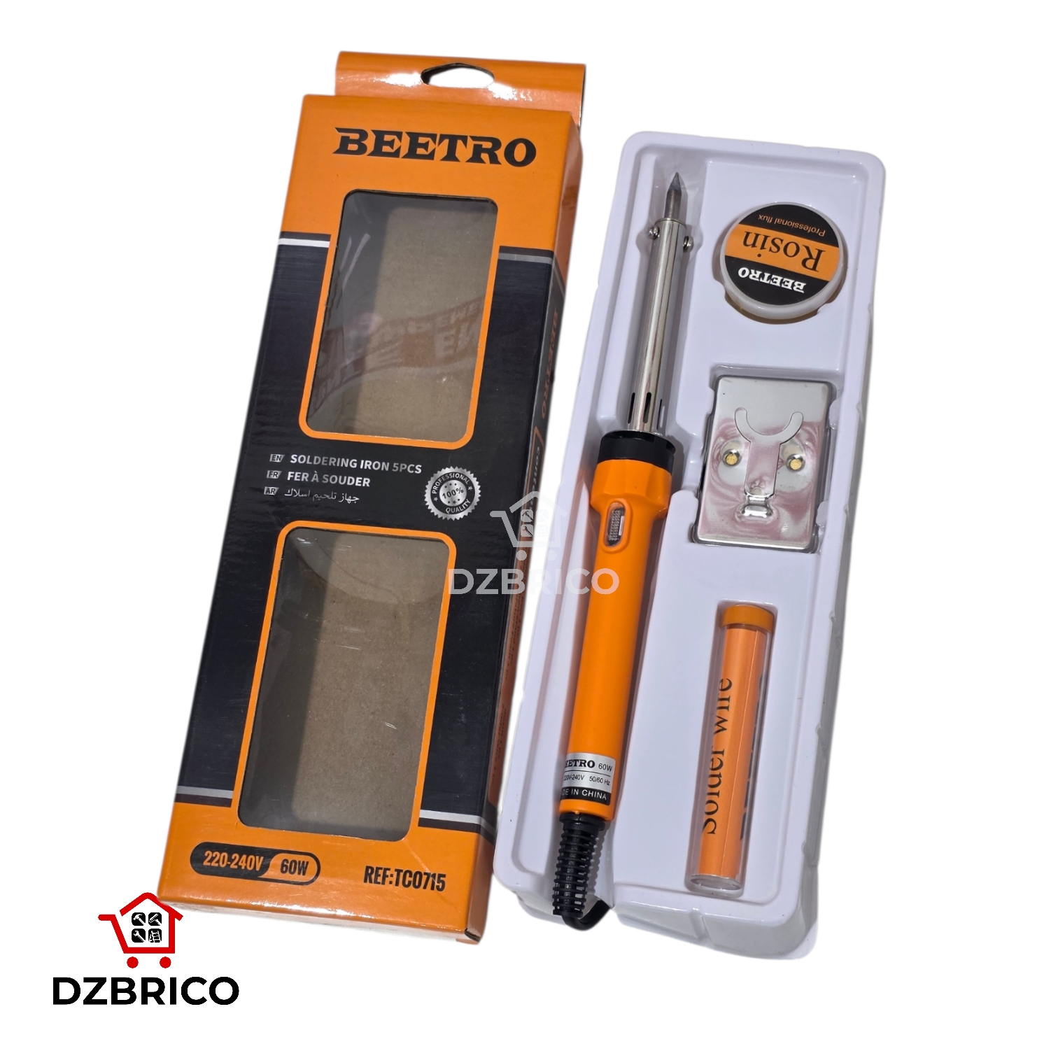 Kit fer a souder 60W 5 Pieces TC0715 BEETRO