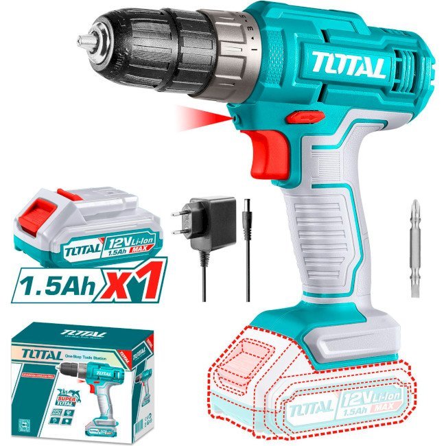 visseuse sans fil 12V 1.5ah TOTAL