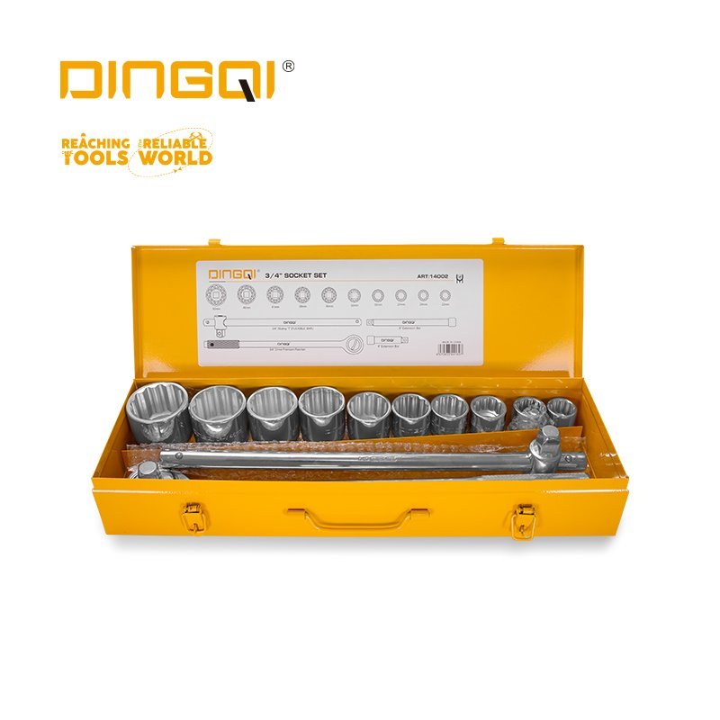 Coffret 15 pièces douilles et embouts 3/4" DINGQI