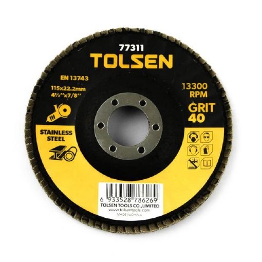 Disque Ponçage 115mm #40 - Oxyde de Zircone - Tolsen