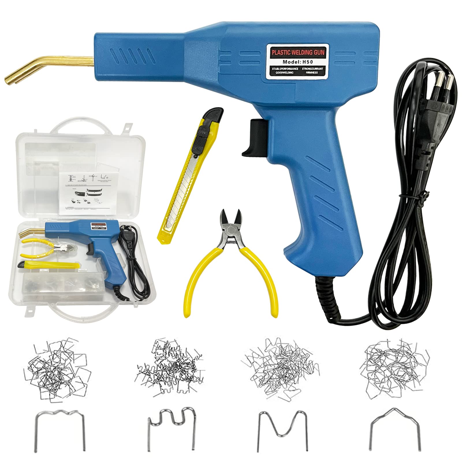 Kit Pistolet Reparation Plastique Auto ,Pare Choc pistolet 50W