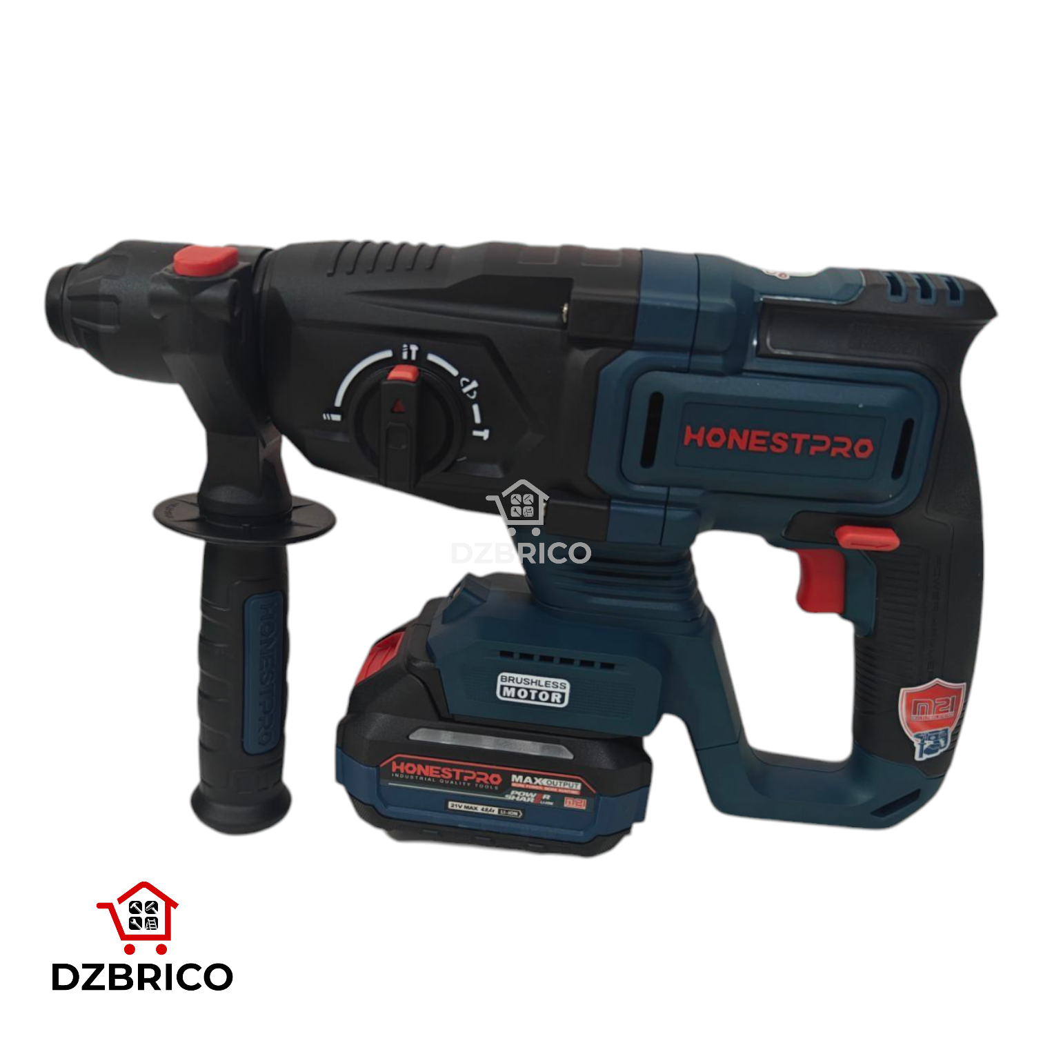 Marteau Perforateur a batterie 21V BRUSHLESS 2.8J HONESTPRO