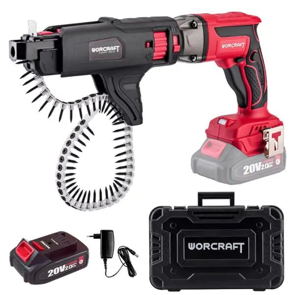Visseuse chargeur de vis plaque de plâtre 20V WORCRAFT