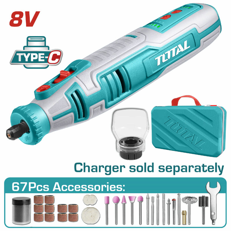 Outil rotatif sans fil 8 V,TOTAL
