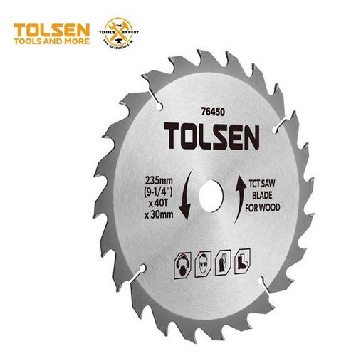Disque a bois 235mm x 40T x 30mm TOLSEN