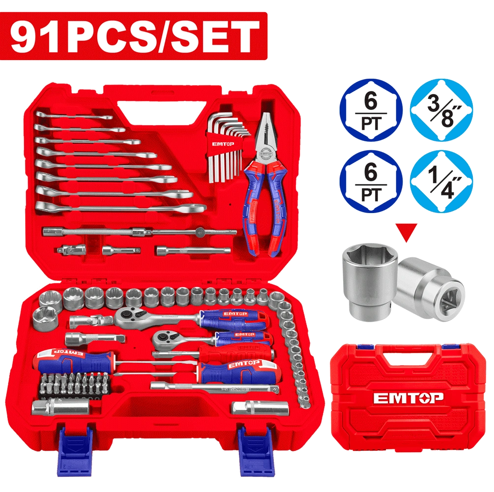 Caisse a outils 91 Pcs EHTS00911 EMTOP